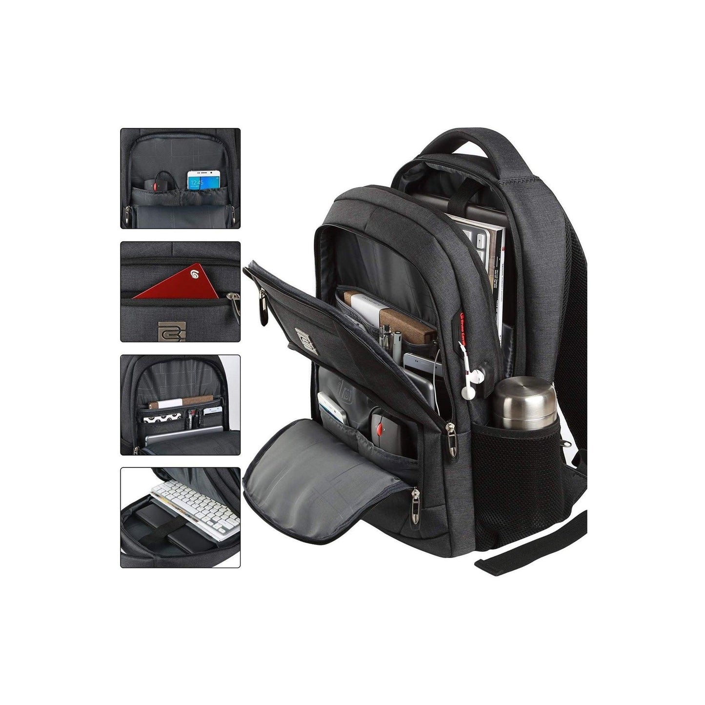 Fashionable Tech-Ready Travel Laptop Backpack - FR Fashion Co.