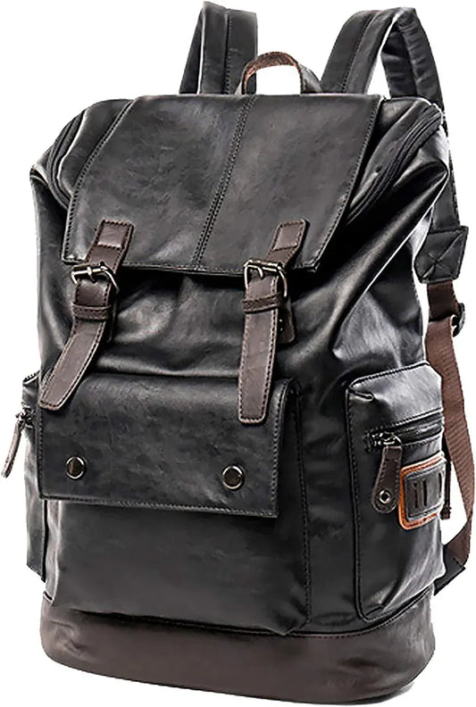FR Fashion Co. Leather Backpack – Water-Resistant Secure Anti-Theft