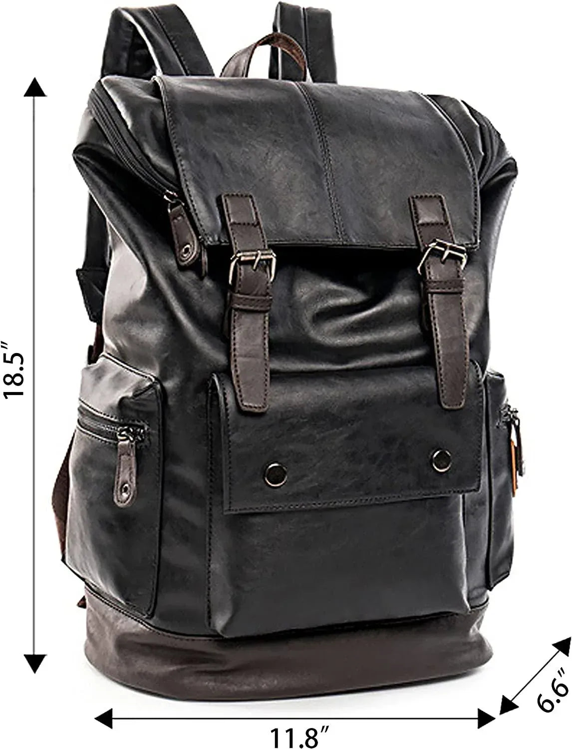 FR Fashion Co. Leather Backpack – Water-Resistant Secure Anti-Theft