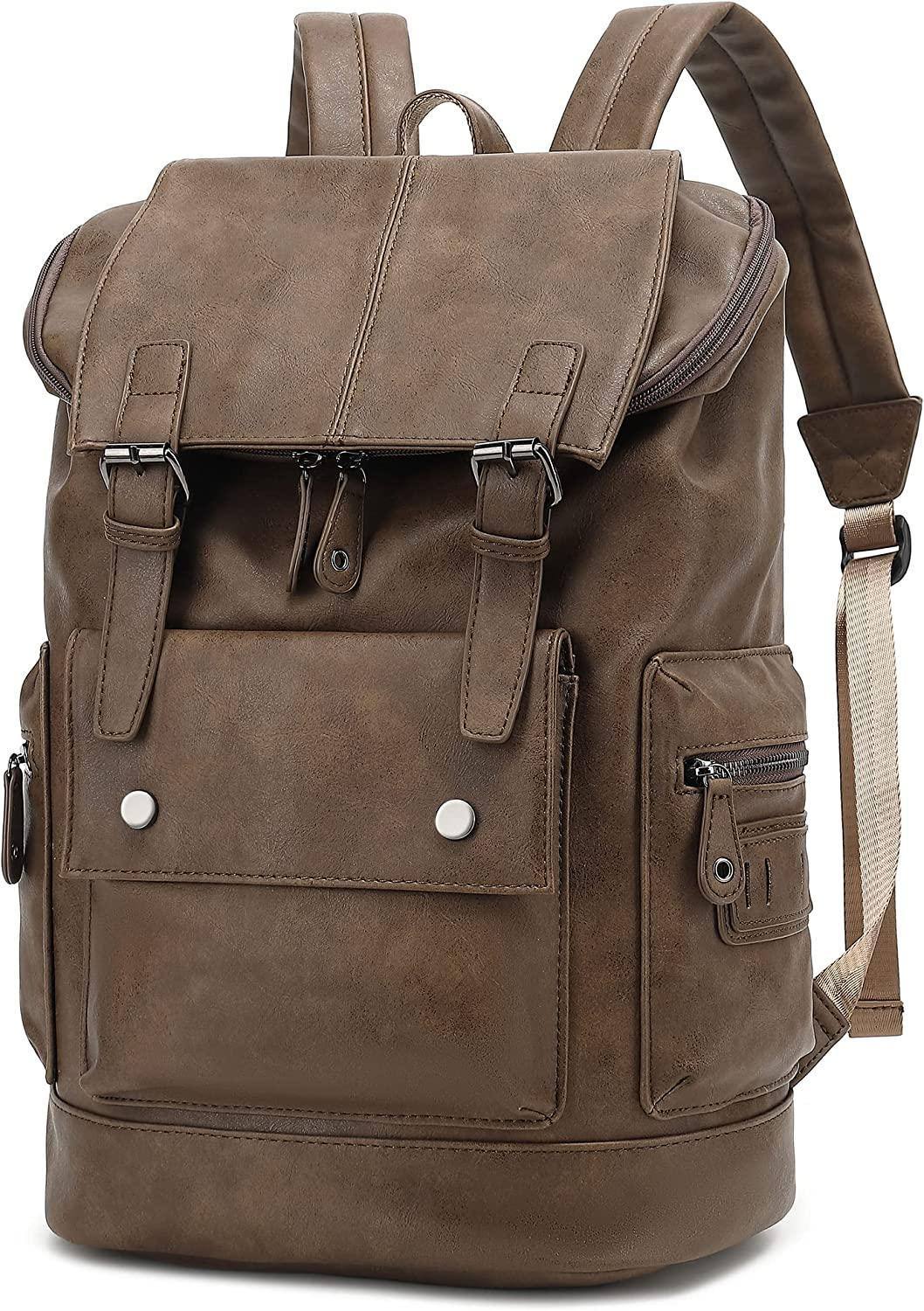FR Fashion Co. Leather Backpack – Water-Resistant Secure Anti-Theft