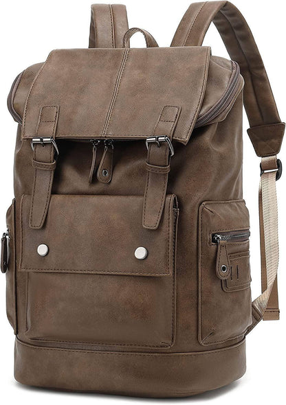 FR Fashion Co. Leather Backpack – Water-Resistant Secure Anti-Theft