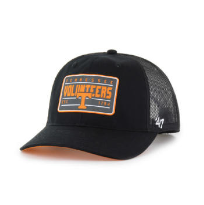 Tennessee Volunteers - Black Hardline Trucker Hat - Mann