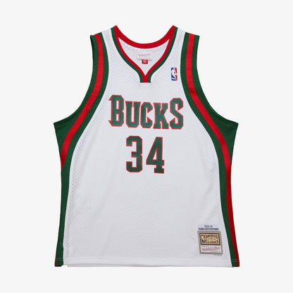 Milwaukee Bucks - Giannis Antetokounmpo 2013 White Swingman Jersey