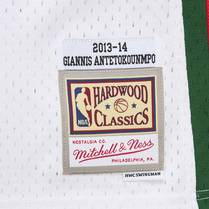 Milwaukee Bucks - Giannis Antetokounmpo 2013 White Swingman Jersey