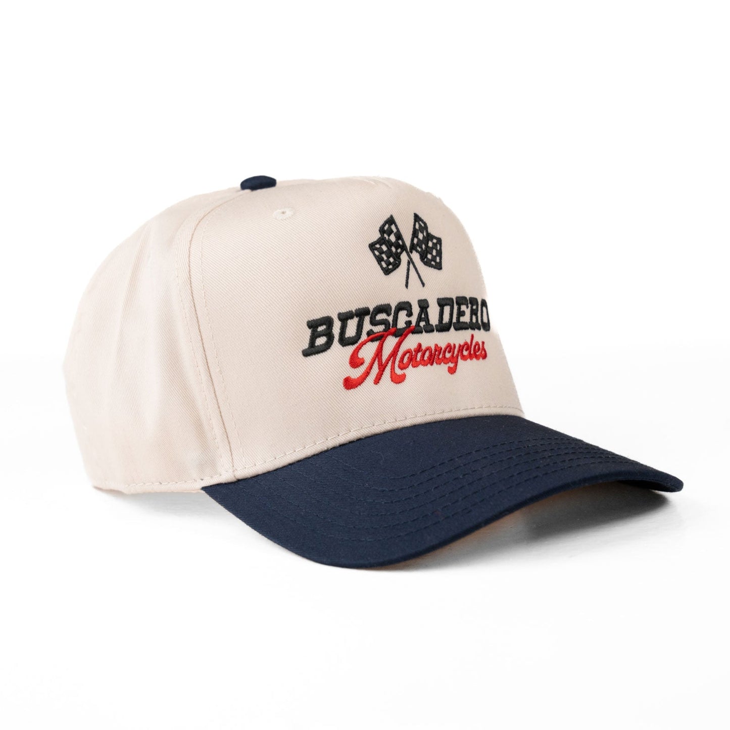 Buscadero Motorcycles 'Grand Prix' Two Tone Mid Profile Hat