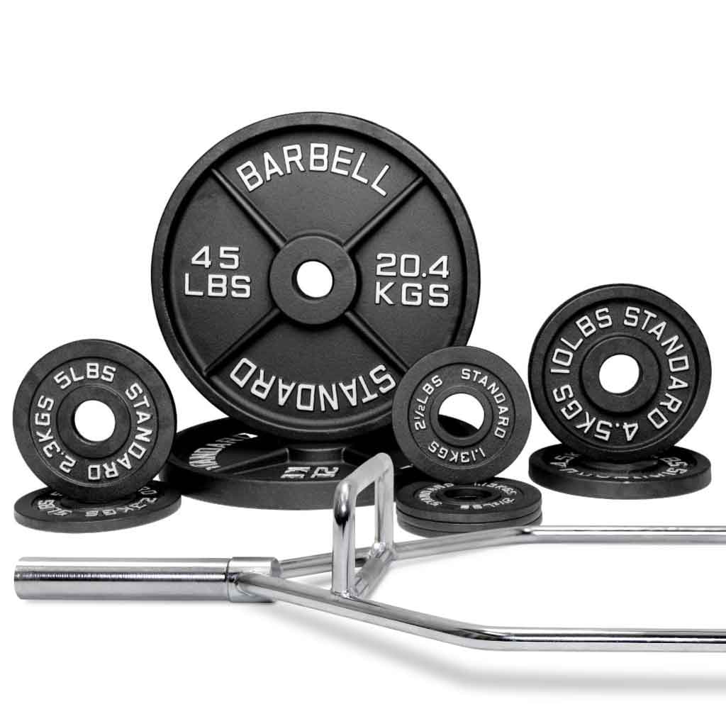 Barbell Standard - Specialty Bar & Weight Set Bundle Builder - Mann