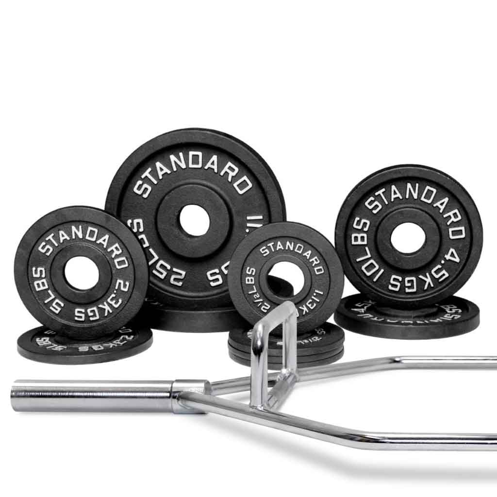 Barbell Standard - Specialty Bar & Weight Set Bundle Builder - Mann