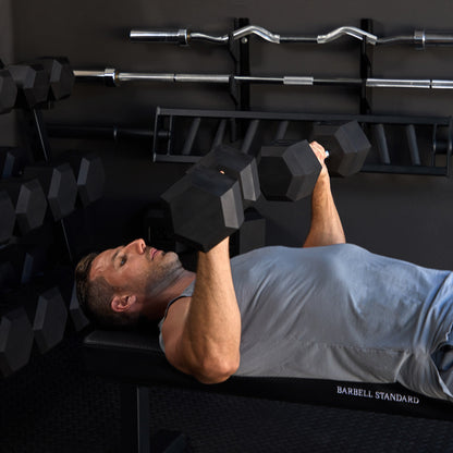 Barbell Standard - Rubber Hex Dumbbells - Mann