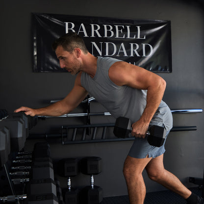 Barbell Standard - Rubber Hex Dumbbells - Mann