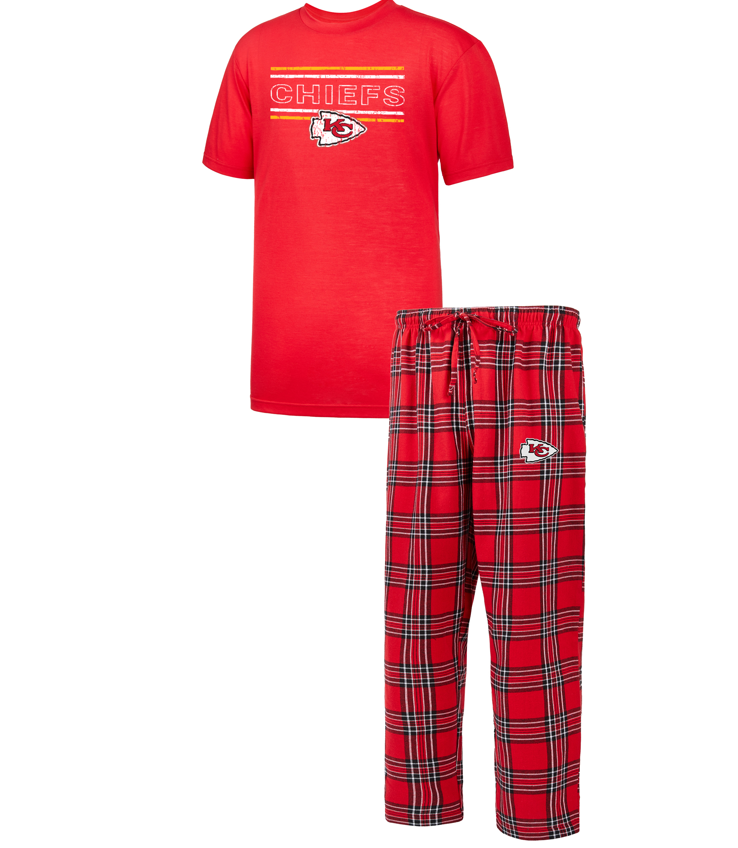 Kansas City Chiefs - Badge Top & Pant Pajama Set - Mann