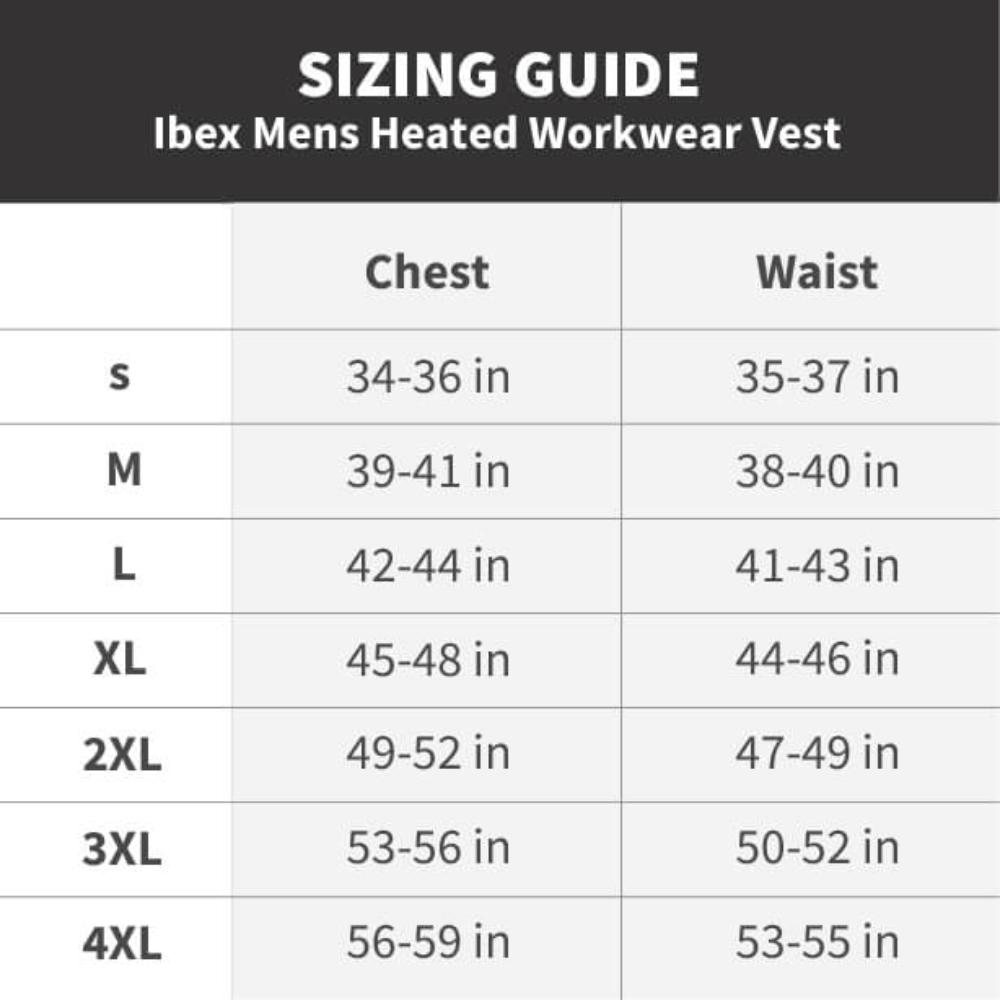 Ibex Mens Heated Workwear Vest - Gobi Heat