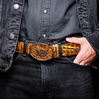 MDM Iowa Belt Mustard Brown - Mann