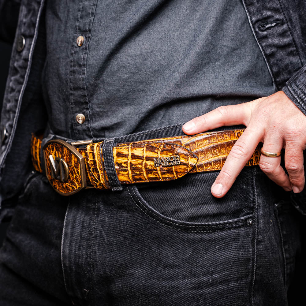 MDM Iowa Belt Mustard Brown - Mann