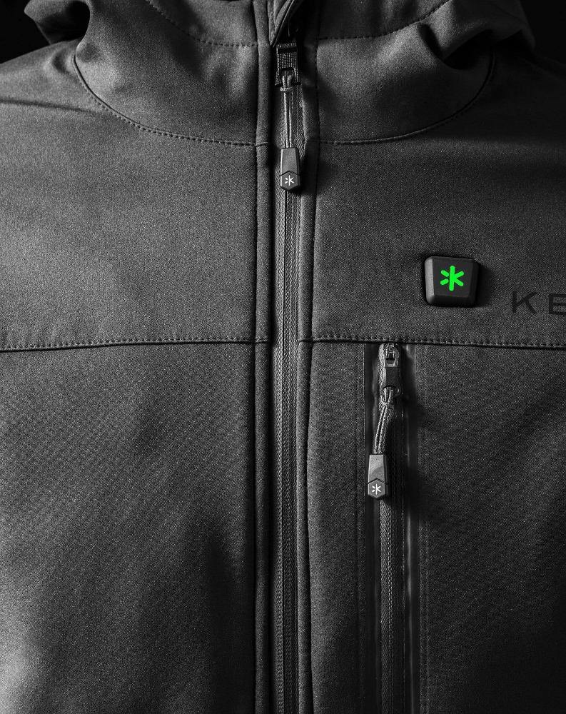 Howard Mens Heated Coat - Closeup