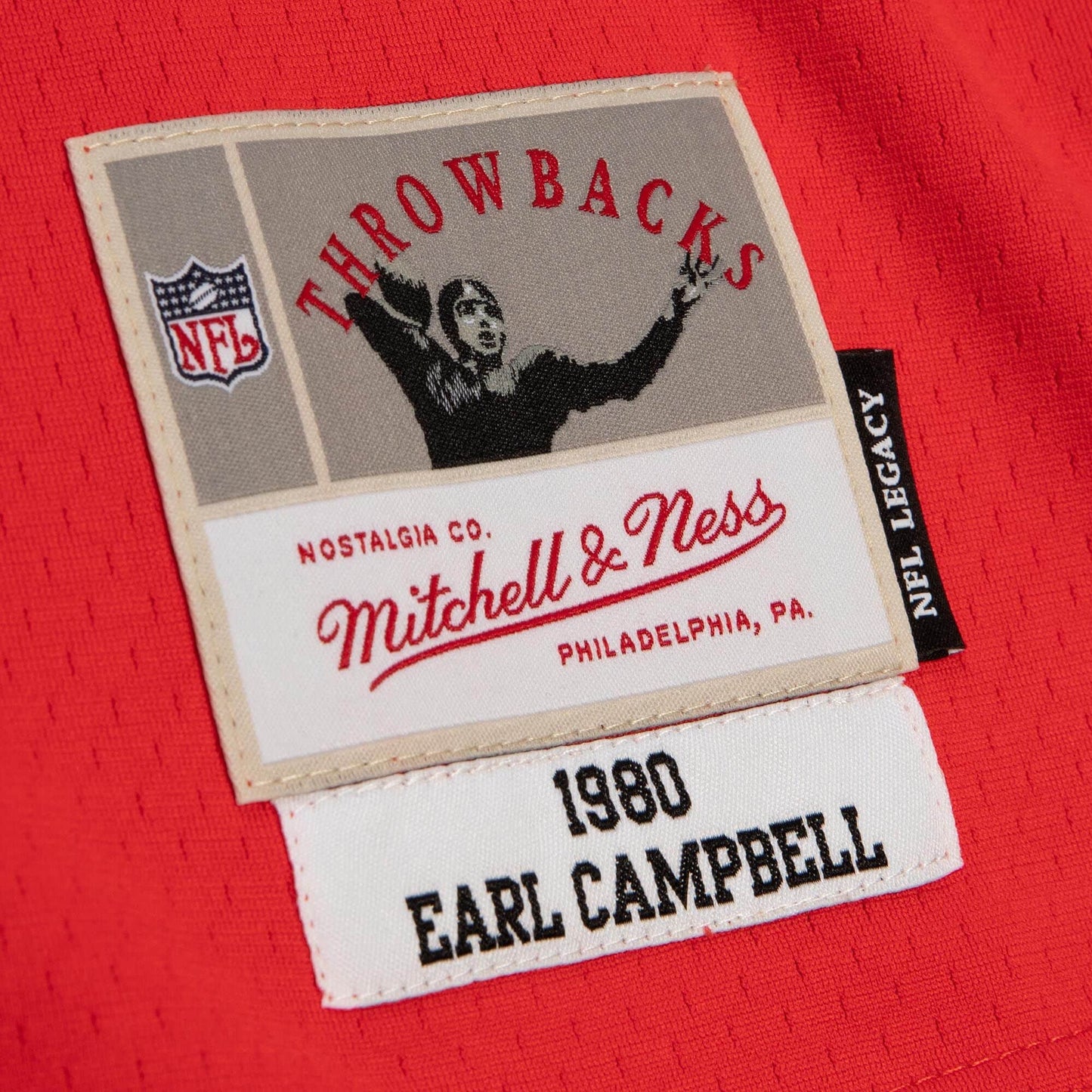 Houston Oilers - Earl Campbell 1980 Split Legacy Jersey