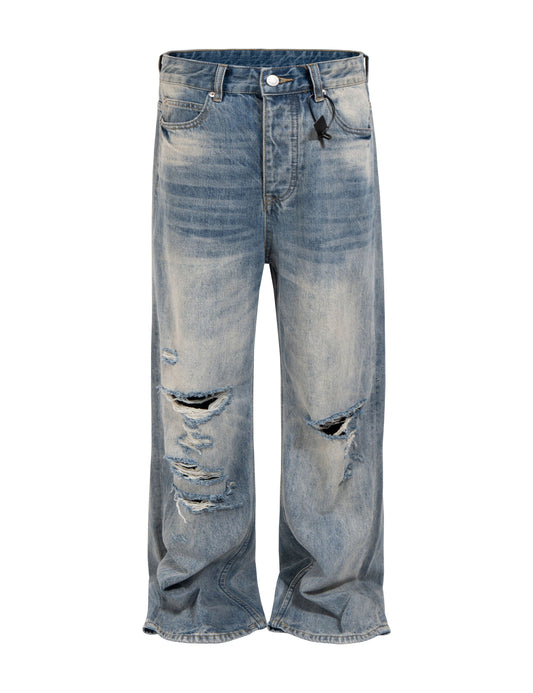 UNDEVELOPED Light Wash Destroyed Denim