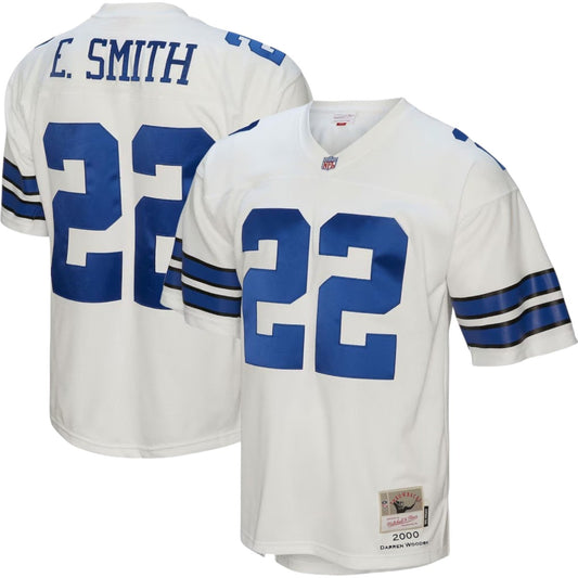 Size M Dallas Cowboys - Emmitt Smith 2000 White Jersey