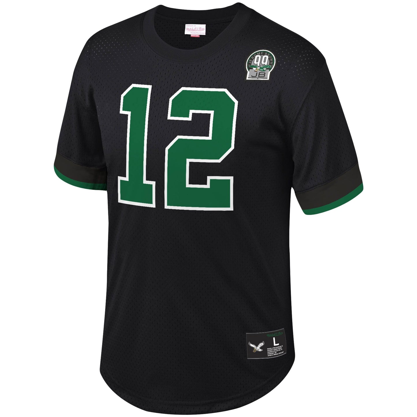 Philadelphia Eagles - Randall Cunningham 1992 Mesh Crewneck Black Jersey