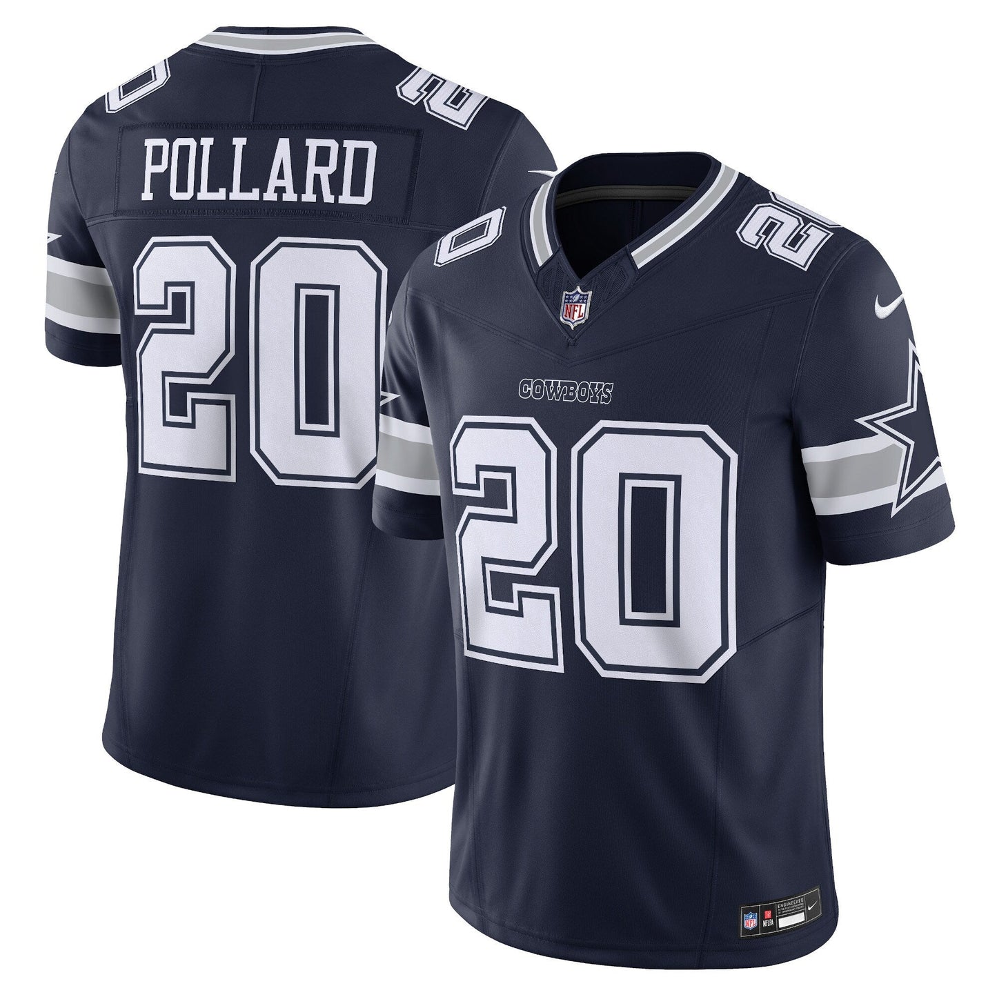 Size XL Dallas Cowboys - Tony Pollard Nike Vapor Fuse Limited Jersey Jersey