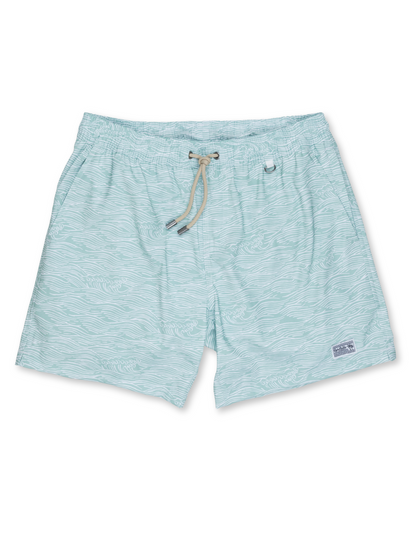 Baja Llama Roll Tides Fern Green - Stretch Swimsuit