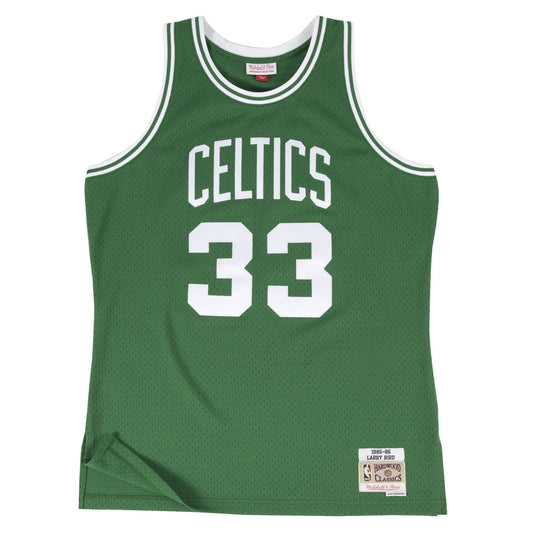 Boston Celtics - Larry Bird 1985 Swingman Road Jersey