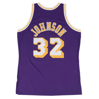 Los Angeles Lakers - Magic Johnson 1984 Swingman Road Jersey