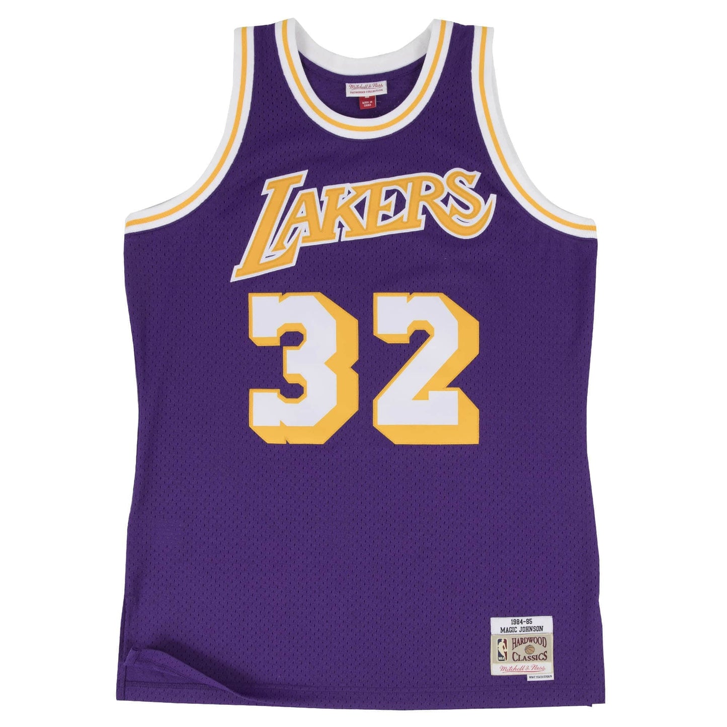 Los Angeles Lakers - Magic Johnson 1984 Swingman Road Jersey