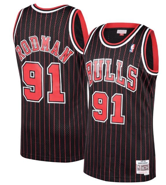 Chicago Bulls - 95 Dennis Rodman Swingman Alternate Jersey - Mann