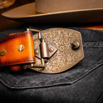 MDM Montana Belt Aged Brown - Mann