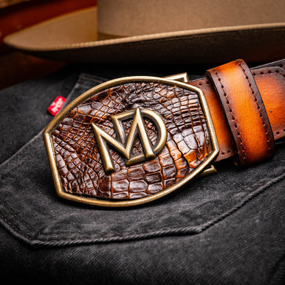 MDM Montana Belt Aged Brown - Mann
