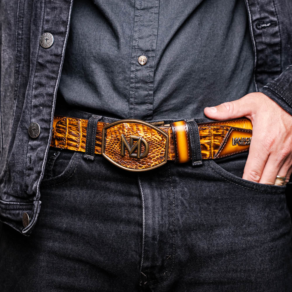 MDM Montana Belt Mustard Brown - Mann