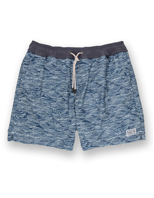 Baja Llama Roll Tides Deep Sea - Stretch Swimsuit