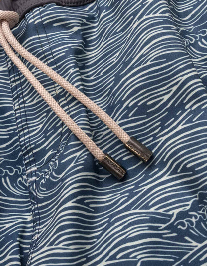 Baja Llama Roll Tides Deep Sea - Stretch Swimsuit