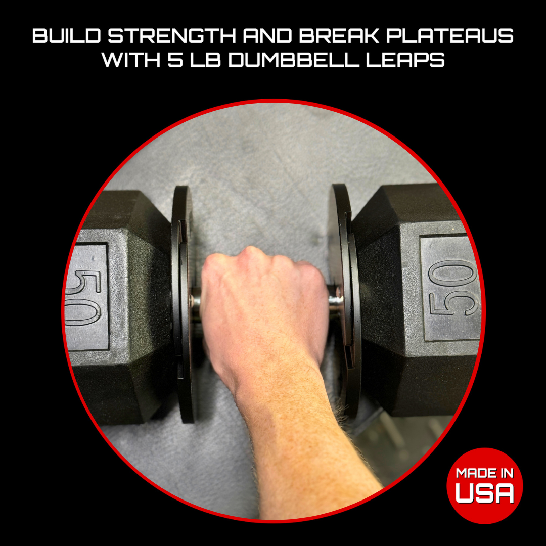 Micro Gainz White 2.5LB Dumbbell Fractional Weight Plates