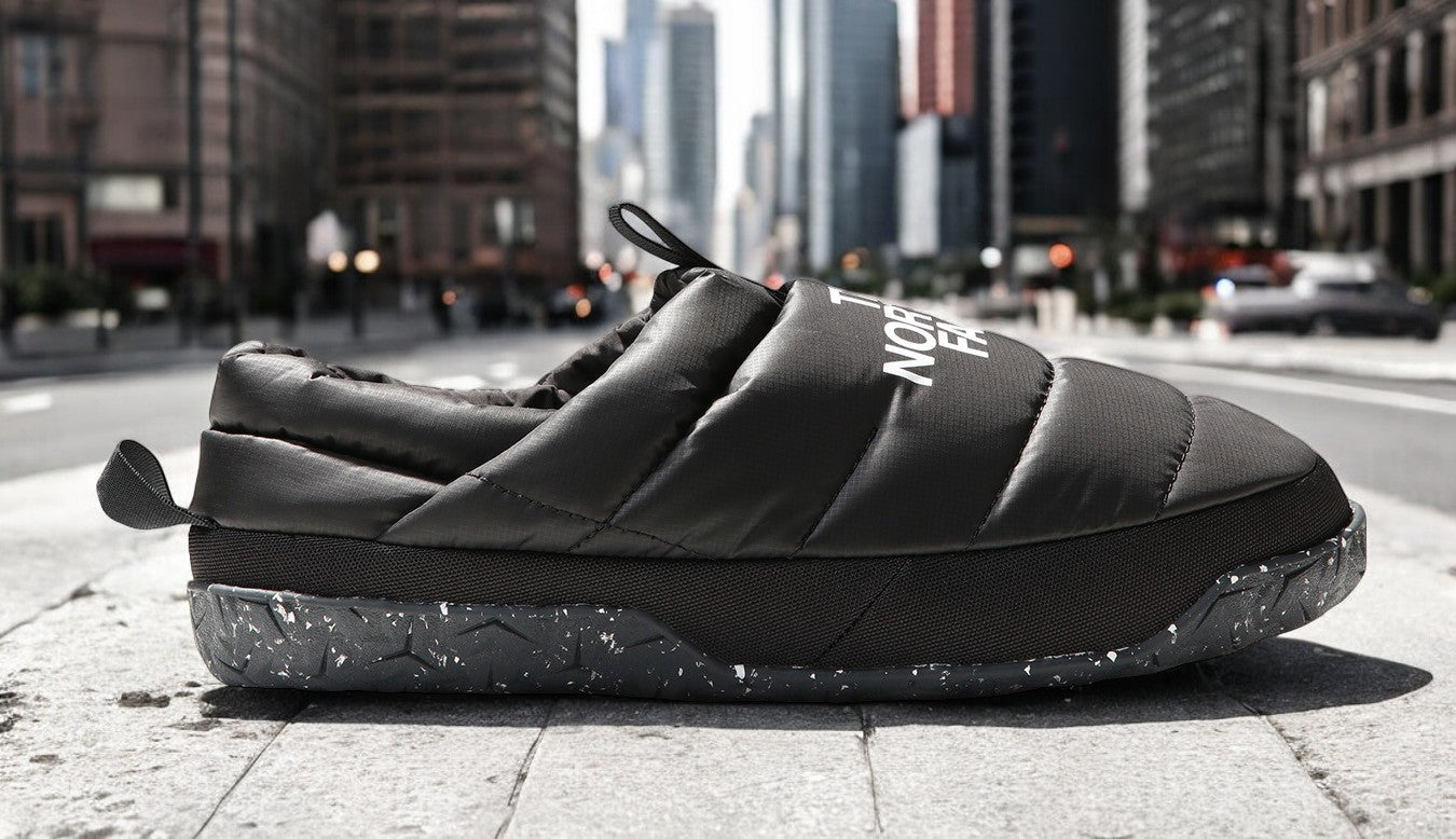 The North Face Nuptse Mule 'Black White Speckled'