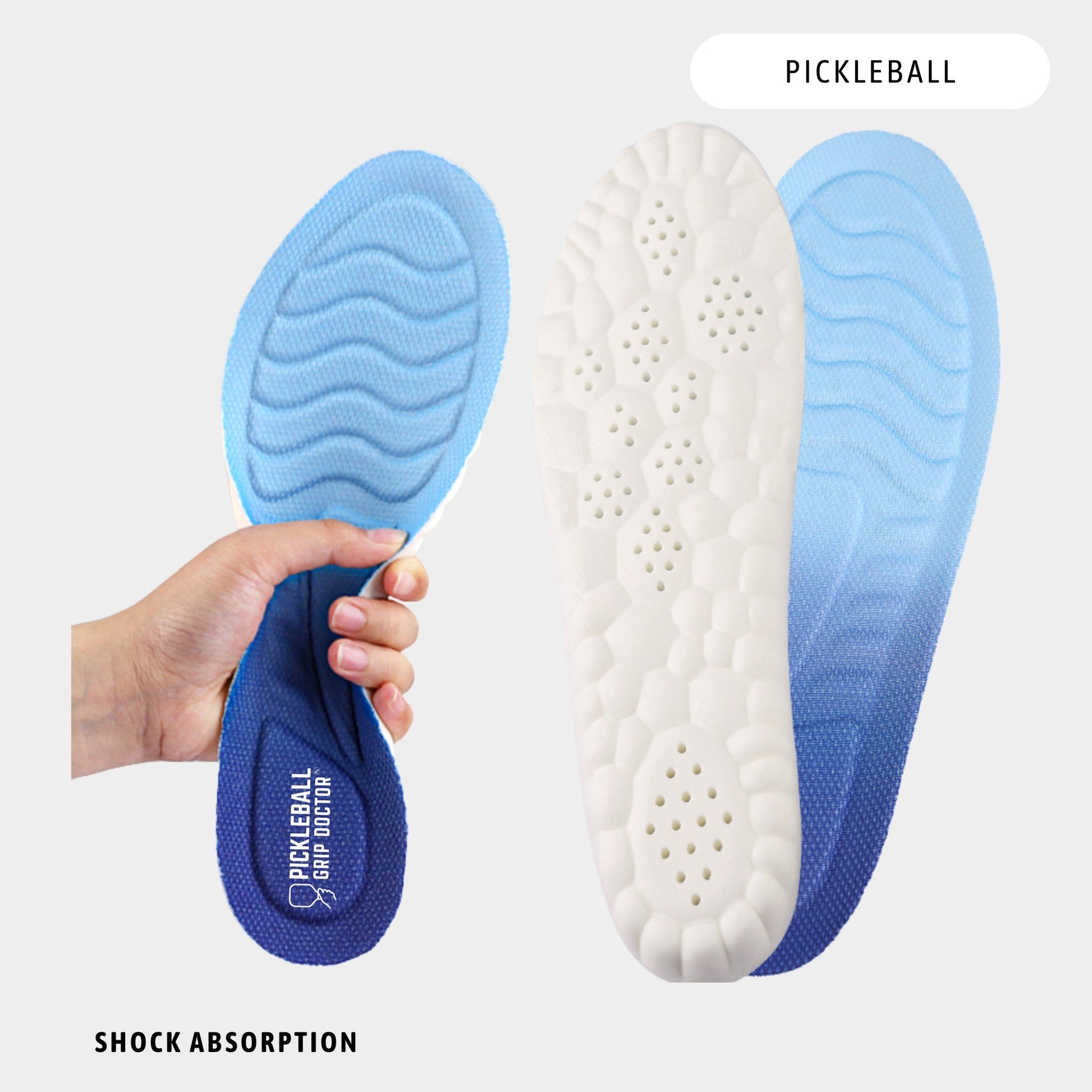 Pickleball Grip Doctor PickleSole High Performance Insoles - Mann