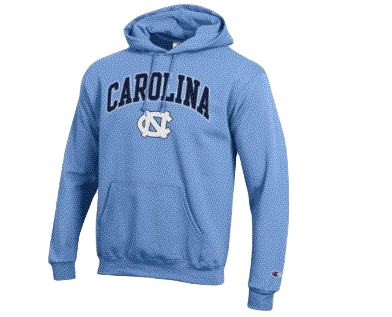 The University of North Carolina - At Chapel Hill Light Blue Hoodie - Mann