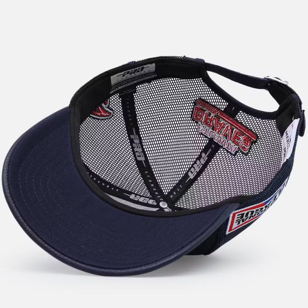 Atlanta Braves - MLB Fast Lane Logo Wool Trucker Strapback Hat - Mann