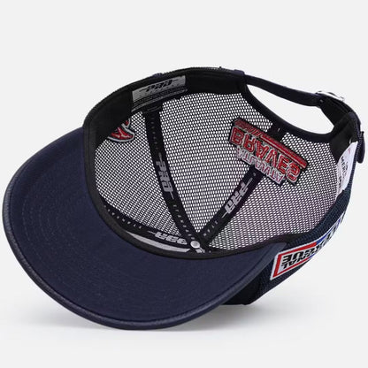 Atlanta Braves - MLB Fast Lane Logo Wool Trucker Strapback Hat - Mann