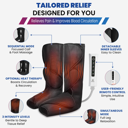 iReliev Relaxable Leg & Foot Air Compression System