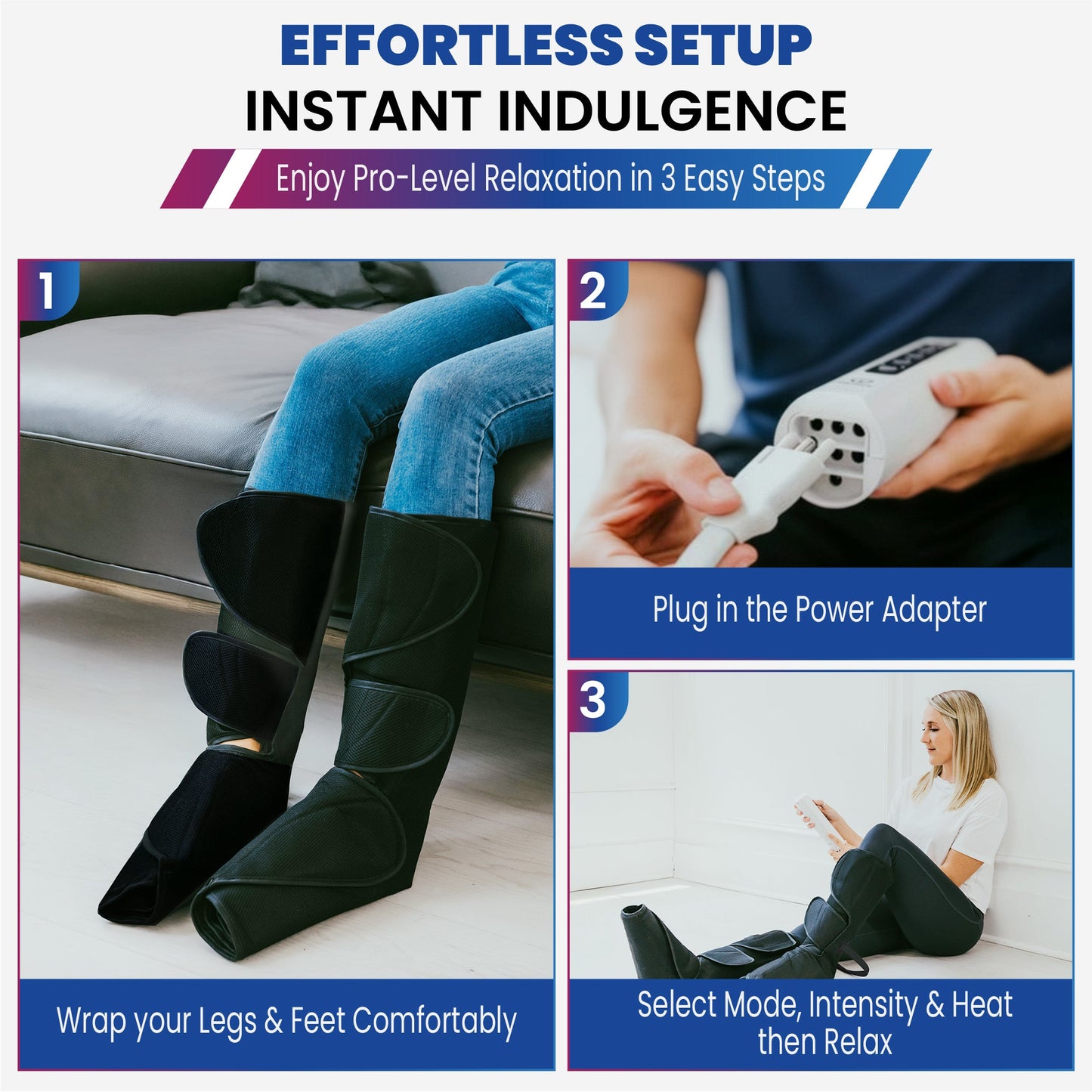 iReliev Relaxable Leg & Foot Air Compression System