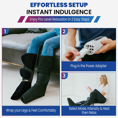 iReliev Relaxable Leg & Foot Air Compression System