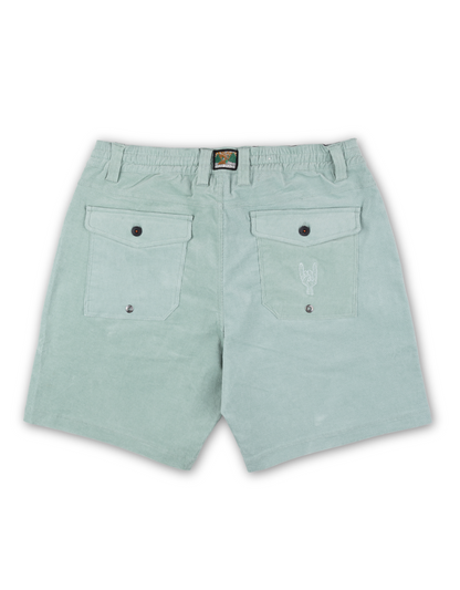 Baja Llama Arroyo 7" Inseam Stretch Corduroy Walkshorts - Mint Green