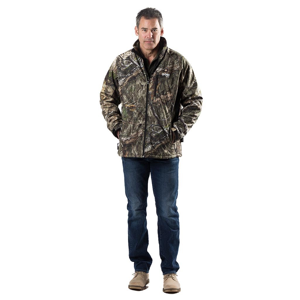 Sahara Heated Hunting Jacket - Mossy Oak® Camo - Gobi Heat