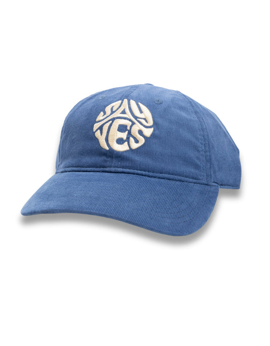 Baja Llama Say Yes Steel Grey Corduroy - 6 Panel Snap Back Dad Hat