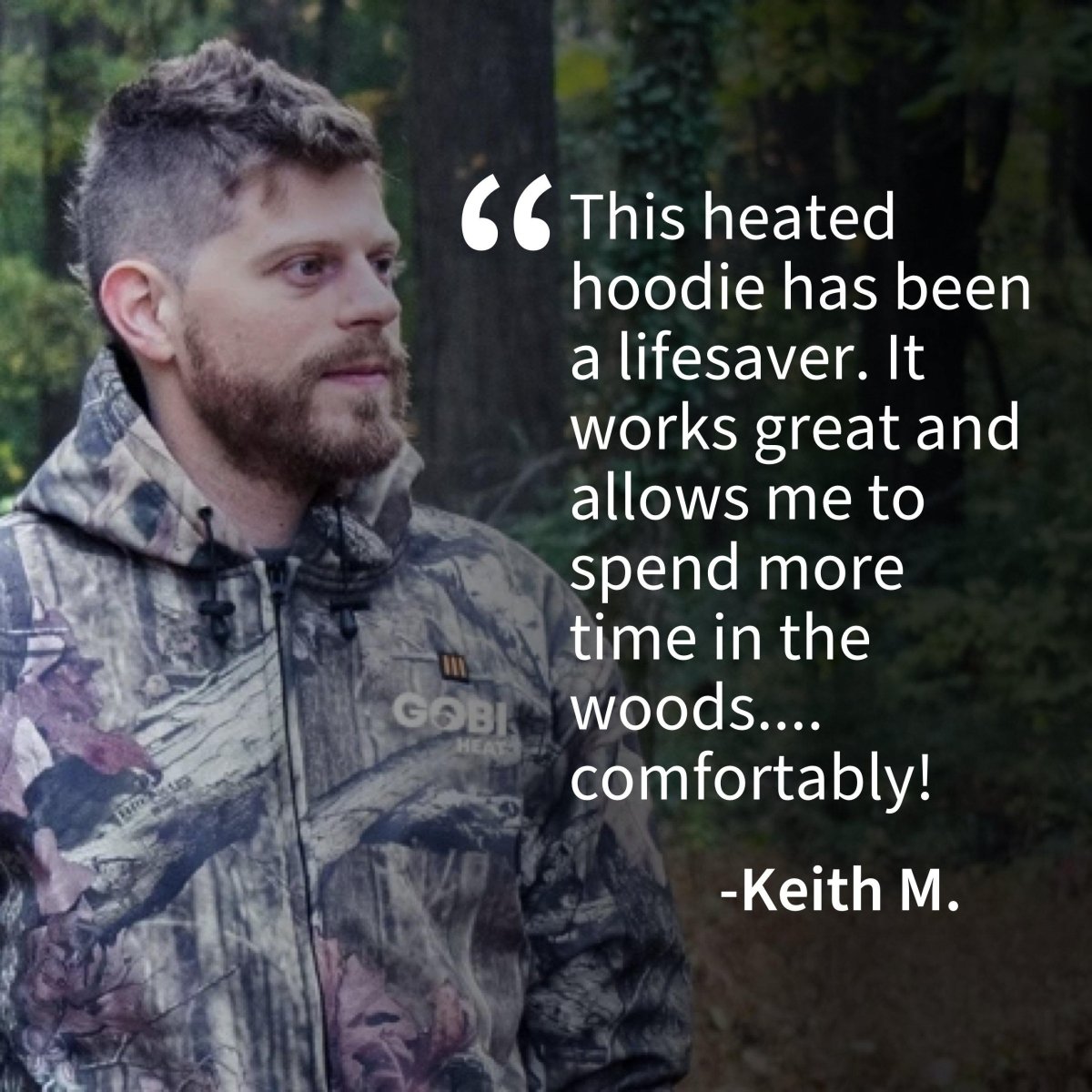 Shadow Heated Hunting Hoodie - Mossy Oak® Camo - Gobi Heat