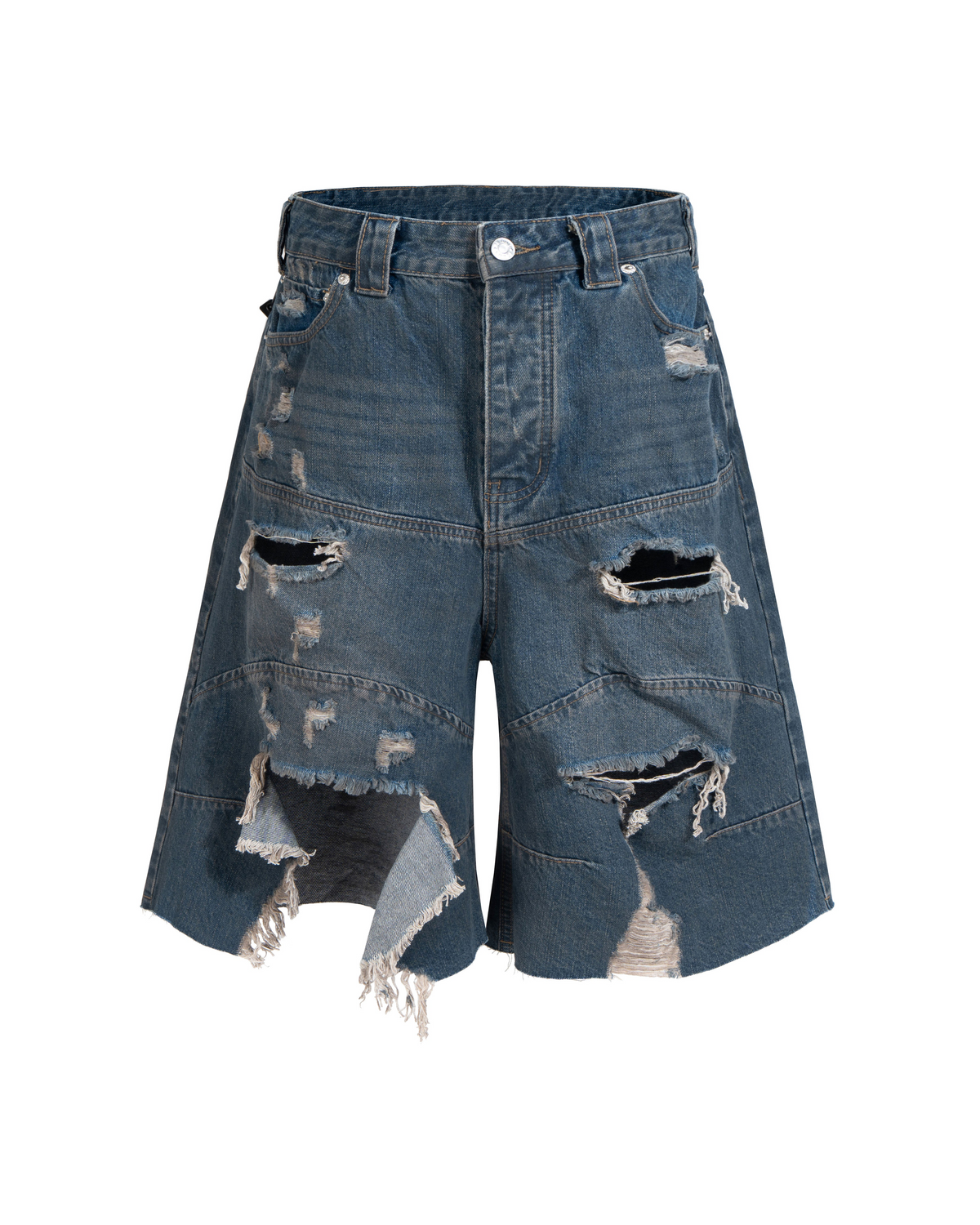 UNDEVELOPED Destroyed Biker Shorts