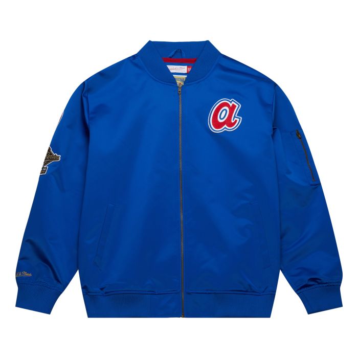 Atlanta Braves - Vintage Lightweight Satin Bomber Jacket