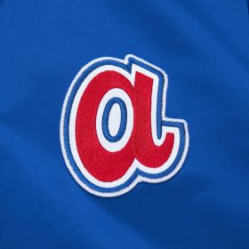 Atlanta Braves - MLB Vintage Logo Lightweight Satin Bomber Jacket - Mann