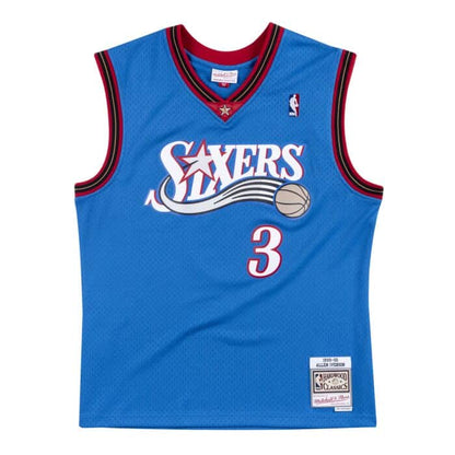 Size XS Philadelphia 76ers Alternate 1999-00 Allen Iverson Swingman Jersey - Mann